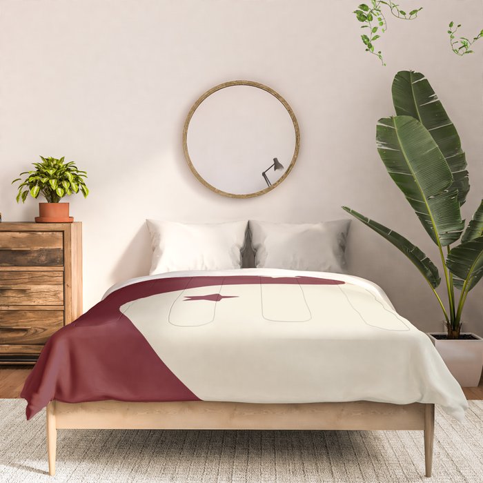 Smoke Cherry Yin Yang Stars Comforter Gallery Image 3