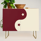 Smoke Cherry Yin Yang Stars Credenza Gallery Image 1