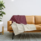 Smoke Cherry Yin Yang Stars Throw Blanket Gallery Image 1