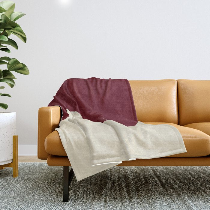 Smoke Cherry Yin Yang Stars Throw Blanket Gallery Image 1