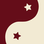 Smoke Cherry Yin Yang Stars Coffee Mug Gallery Image 2