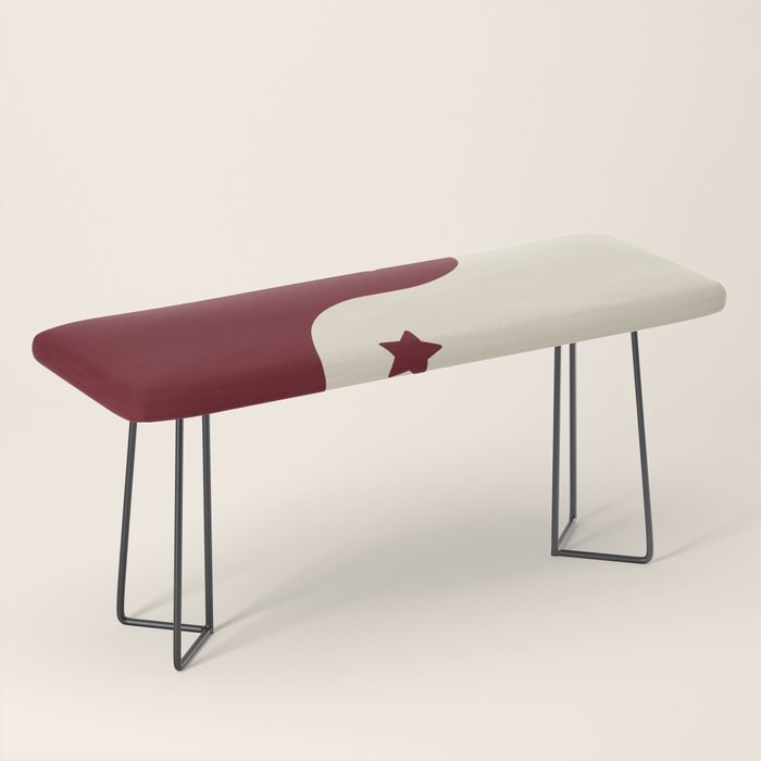 Smoke Cherry Yin Yang Stars Bench Gallery Image 1