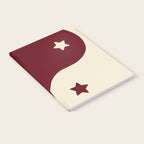 Smoke Cherry Yin Yang Stars Notebook Gallery Image 2