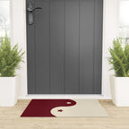 Smoke Cherry Yin Yang Stars Welcome Mat Gallery Image 3