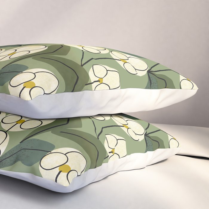 White Orchids Pillow Sham Gallery Image 3