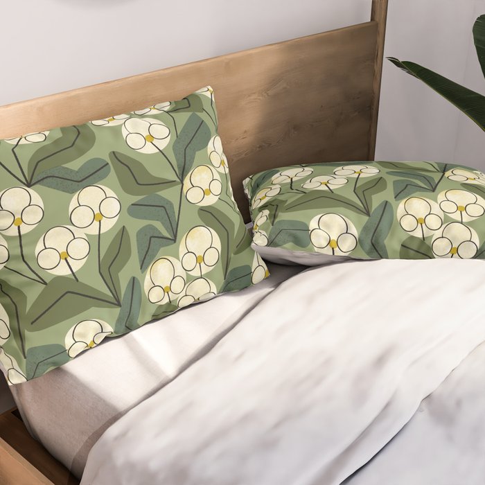 White Orchids Pillow Sham Gallery Image 2