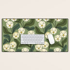 White Orchids Desk Mat Gallery Image 1