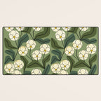 White Orchids Desk Mat Gallery Image 3