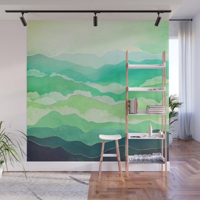 Emerald Spring Wall Mural Gallery Image 1