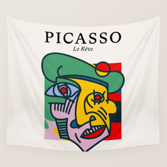 The Dream | Pablo Picasso - Le Reve Wall Tapestry Gallery Image 4