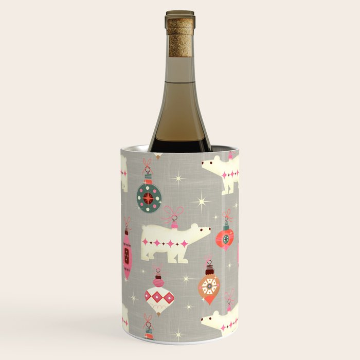 Festive Ornaments And Polar Bear Wine Chiller Gallery Image 1