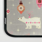 Festive Ornaments And Polar Bear Laptop Sleeve Gallery Image 3
