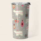 Festive Ornaments And Polar Bear Travel Mug Gallery Image 2