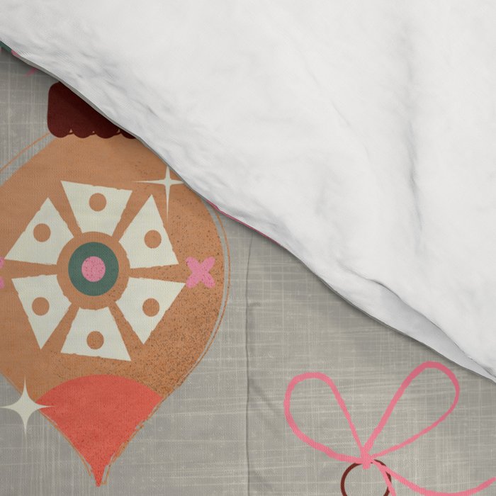 Festive Ornaments And Polar Bear Comforter Gallery Image 4