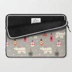 Festive Ornaments And Polar Bear Laptop Sleeve Gallery Image 2