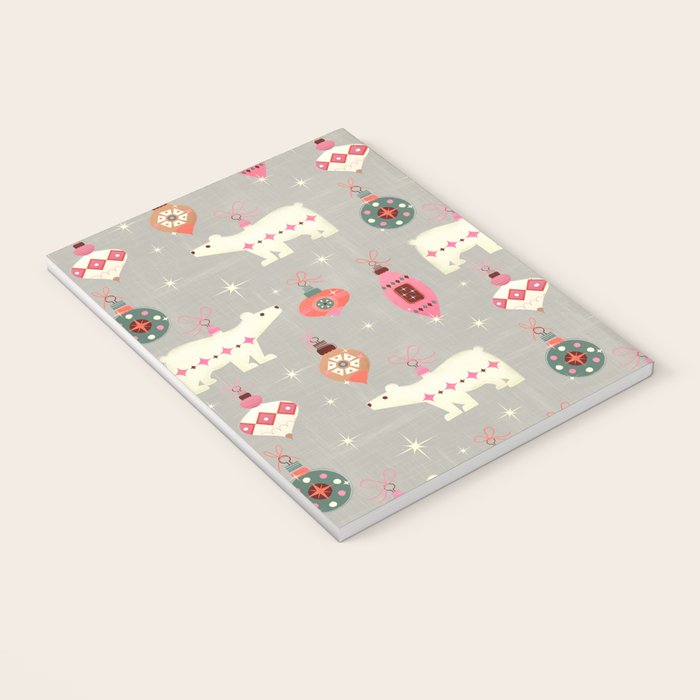 Festive Ornaments And Polar Bear Notebook Gallery Image 3