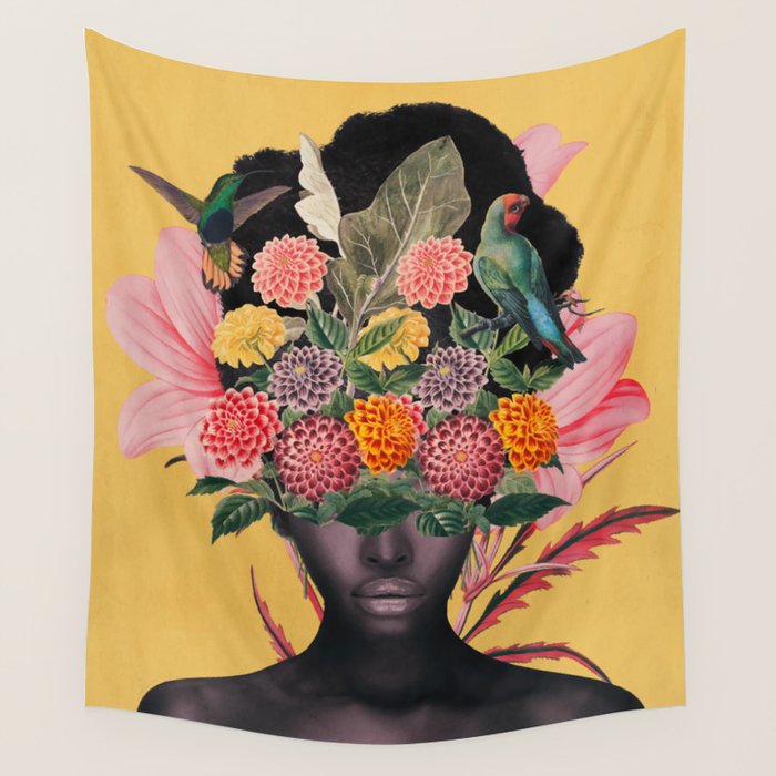 Floral beauty 27 Wall Tapestry Gallery Image 1