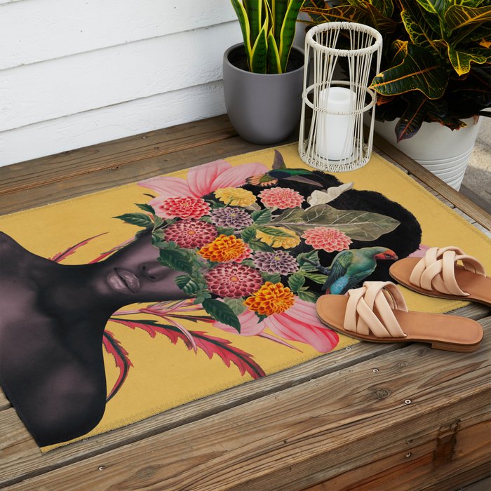 Floral beauty 27 Outdoor Rug Gallery Image 2