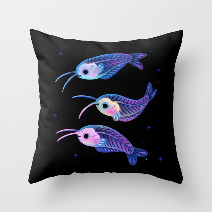 Glass catfish Throw Pillow Gallery Image 1