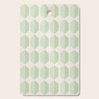 Hexagonal Pattern VI Soft Green Cutting Board Gallery Image 1