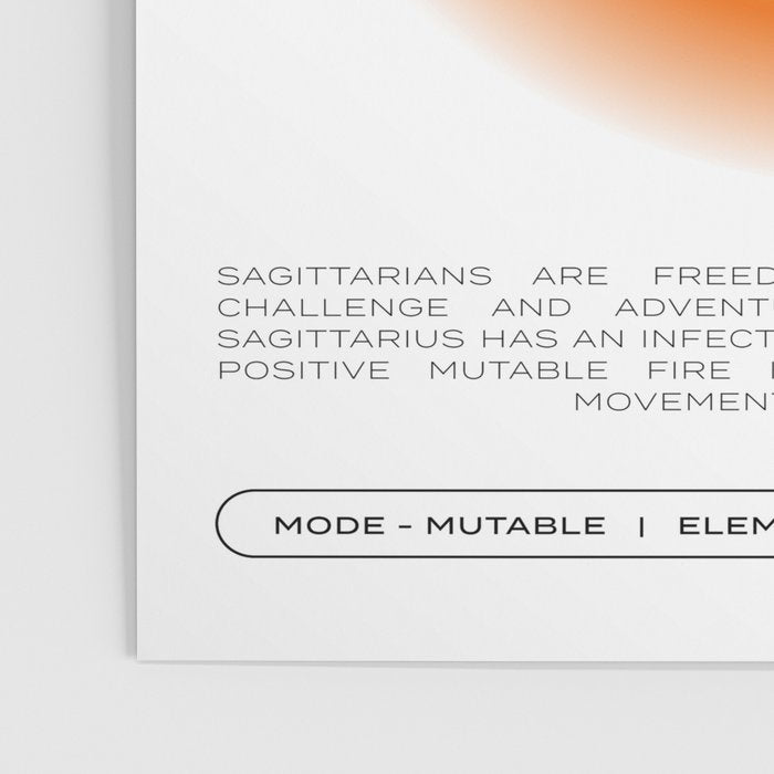 Sagittarius Zodiac Aura Print Poster Gallery Image 3