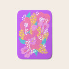 Bold Hibiscus Floral Hot Pink Summer Bath Mat Gallery Image 1
