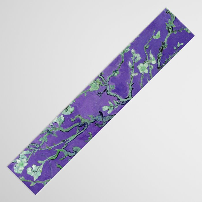 Vincent van Gogh "Almond Blossoms" (edited purple) Table Runner Gallery Image 3