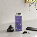 Vincent van Gogh "Almond Blossoms" (edited purple) Water Bottle Gallery Image 4