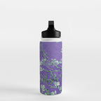 Vincent van Gogh "Almond Blossoms" (edited purple) Water Bottle Gallery Image 3