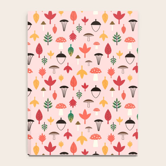 Foraged Mushrooms and Fall Acorns Notebook Gallery Image 4