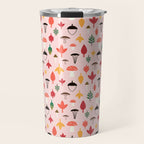 Foraged Mushrooms and Fall Acorns Travel Mug Gallery Image 1