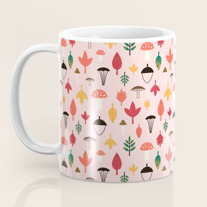 Foraged Mushrooms and Fall Acorns Coffee Mug Gallery Image 3