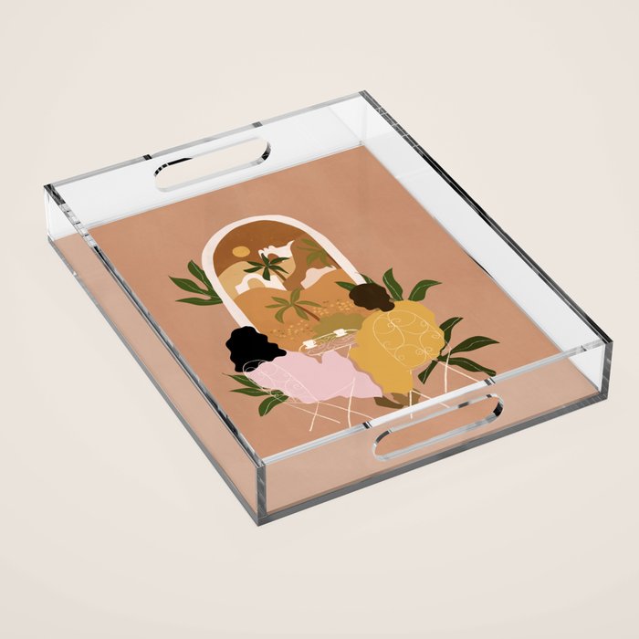 Morning Coffee Acrylic Tray Gallery Image 1