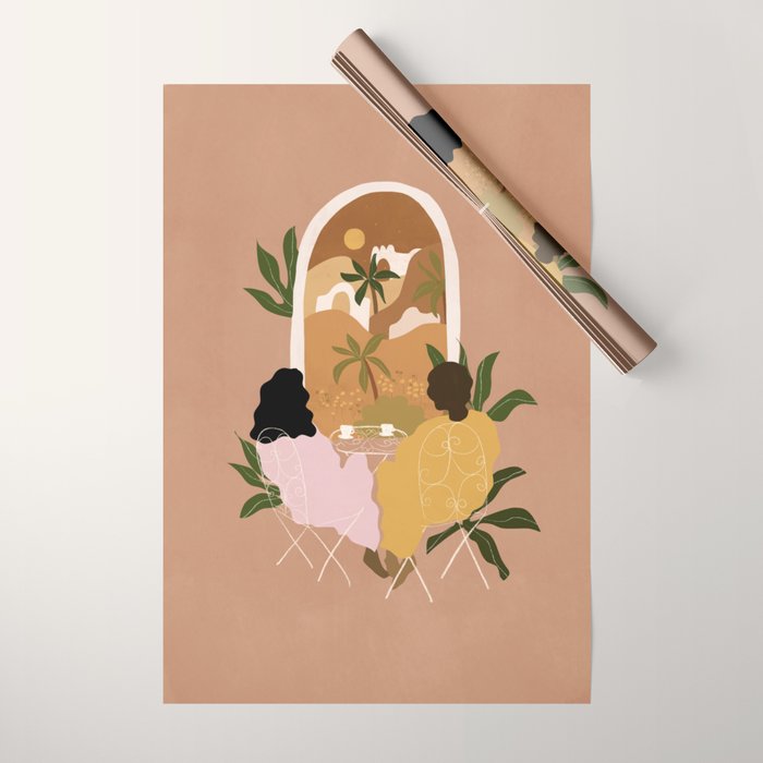 Morning Coffee Wrapping Paper Gallery Image 1