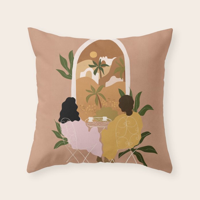Morning Coffee Throw Pillow Gallery Image 6