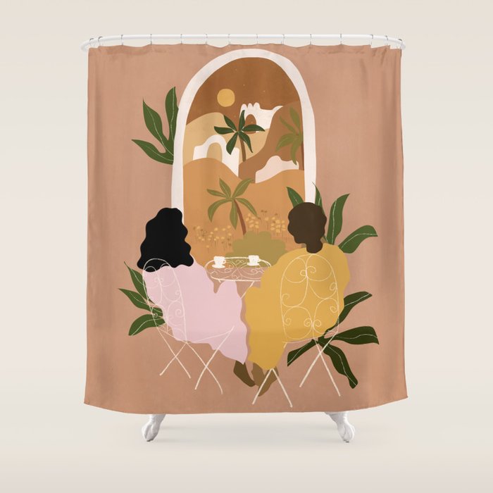 Morning Coffee Shower Curtain Gallery Image 1