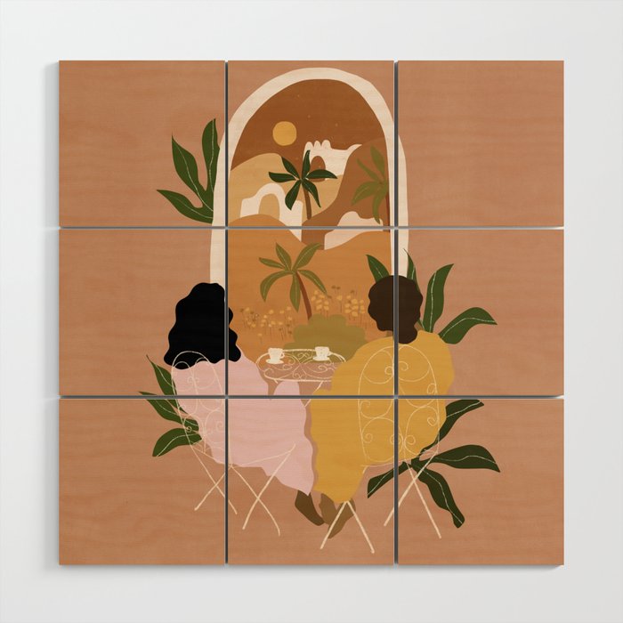 Morning Coffee Wood Wall Art Gallery Image 1