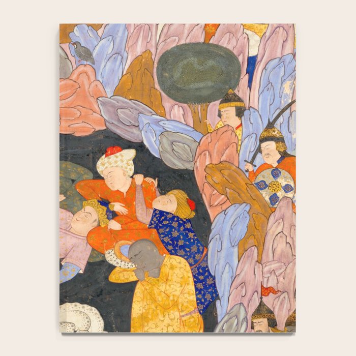 The Seven Sleepers of Ephesus Discovered by Alexander the Great, Folio from a Falnama (Book of Omens)  Notebook Gallery Image 4