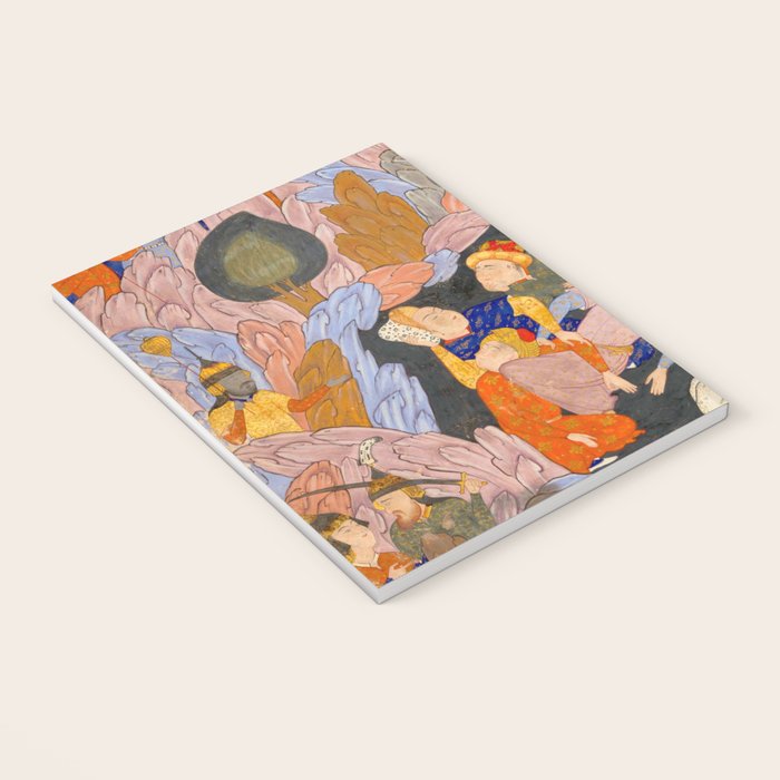 The Seven Sleepers of Ephesus Discovered by Alexander the Great, Folio from a Falnama (Book of Omens)  Notebook Gallery Image 3
