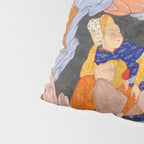 The Seven Sleepers of Ephesus Discovered by Alexander the Great, Folio from a Falnama (Book of Omens)  Pillow Sham Gallery Image 4
