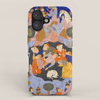 The Seven Sleepers of Ephesus Discovered by Alexander the Great, Folio from a Falnama (Book of Omens)  iPhone Case Gallery Image 1