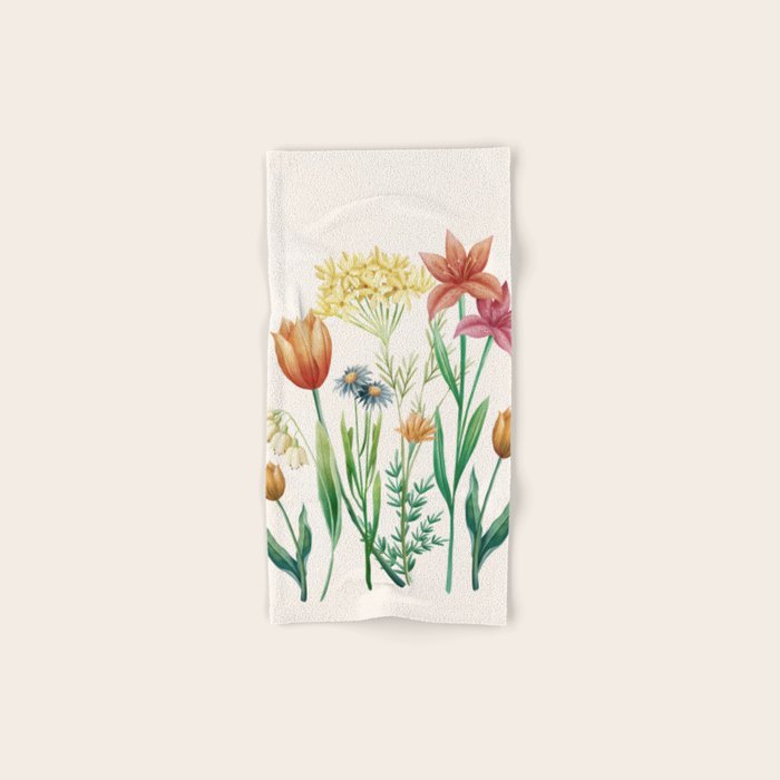Vibrant Flowers 03 Bath Towel Gallery Image 1