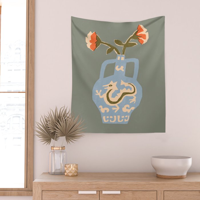 Antique Vase Wall Tapestry Gallery Image 2