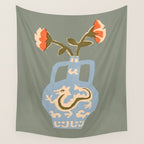 Antique Vase Wall Tapestry Gallery Image 4