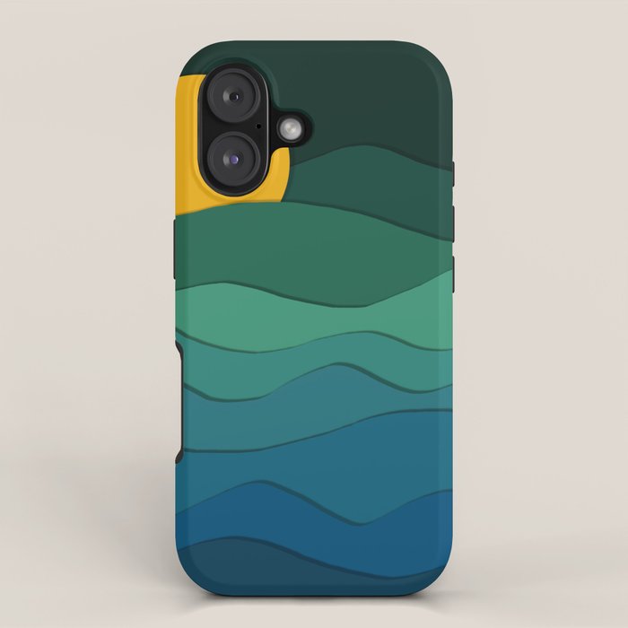 paper moonlight ocean  iPhone Case Gallery Image 1