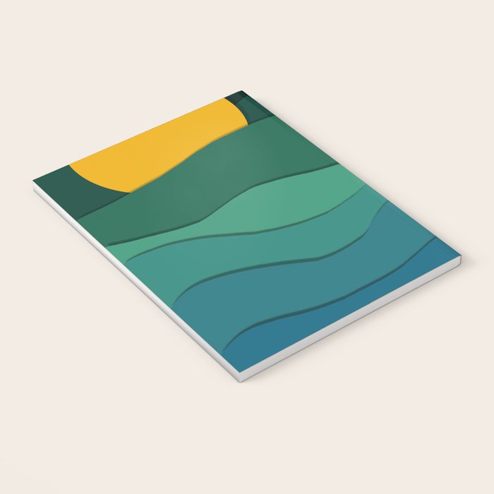 paper moonlight ocean  Notebook Gallery Image 3