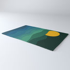 paper moonlight ocean  Rug Gallery Image 3