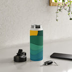 paper moonlight ocean  Water Bottle Gallery Image 4