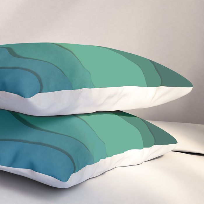 paper moonlight ocean  Pillow Sham Gallery Image 3