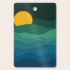 paper moonlight ocean  Cutting Board Gallery Image 1